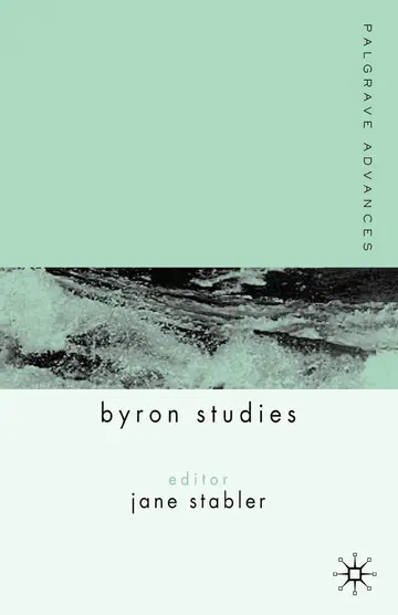 Cover of Palgrave Advances in Byron Studies