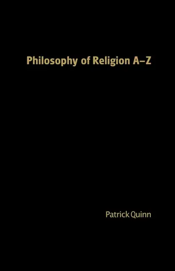 Cover of Philosophy of Religion A-Z