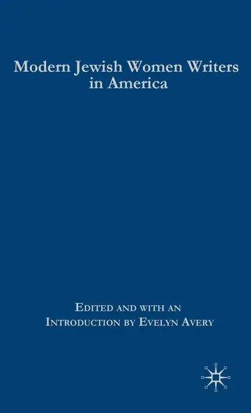 Cover of Modern Jewish Women Writers in America