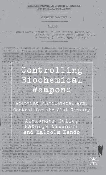 Cover of Controlling Biochemical Weapons