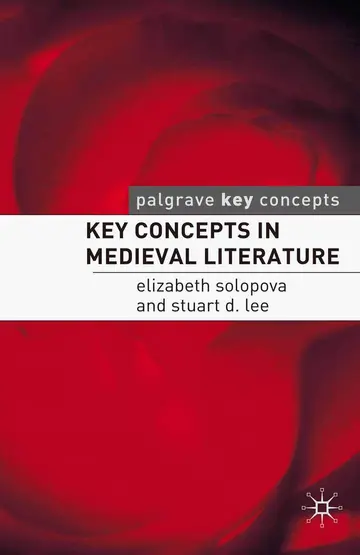 Cover of Key Concepts in Medieval Literature