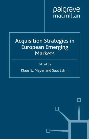 Cover of Acquisition Strategies in European Emerging Markets