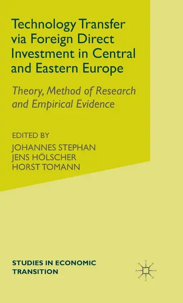 Cover of Technology Transfer via Foreign Direct Investment in Central and Eastern Europe