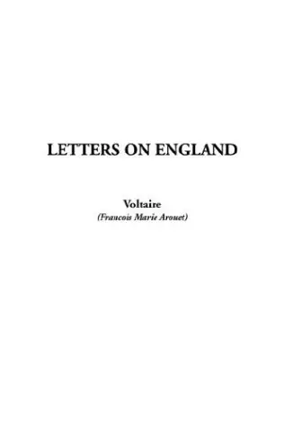 Cover of Letters on England