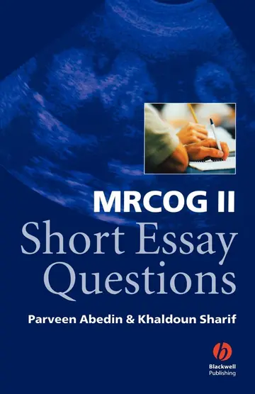 Cover of MRCOG II Short Essay Questions