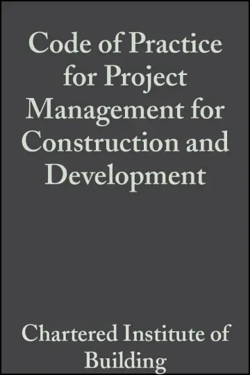 Cover of Code of Practice for Project Management for Construction and Development