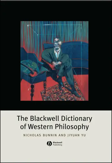 Cover of The Blackwell Dictionary of Western Philosophy