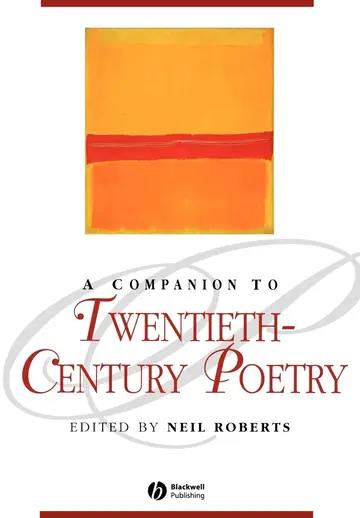 Cover of A Companion to Twentieth-Century Poetry