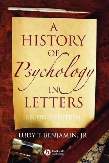 Cover of A History of Psychology in Letters