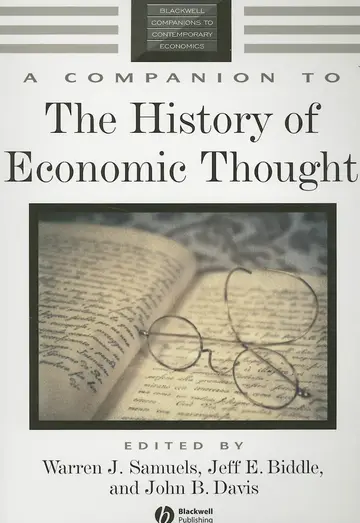 Cover of A Companion to the History of Economic Thought