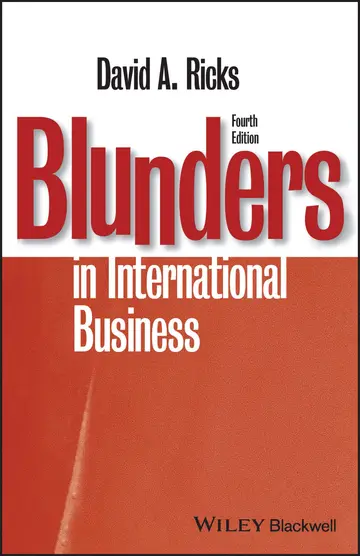 Cover of Blunders in International Business