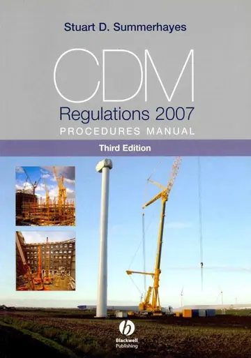 Cover of CDM Regulations 2007 Procedures Manual