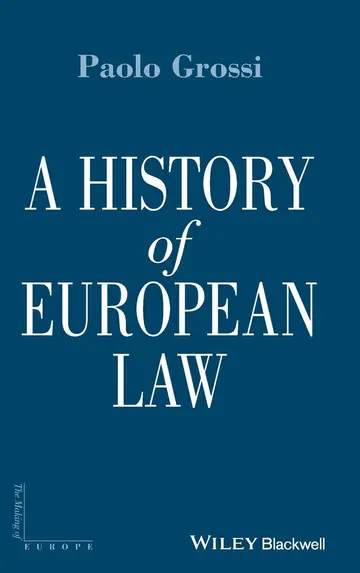 Cover of A History of European Law