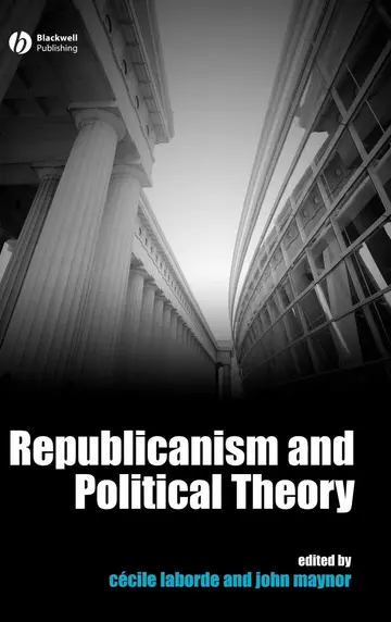 Cover of Republicanism and Political Theory