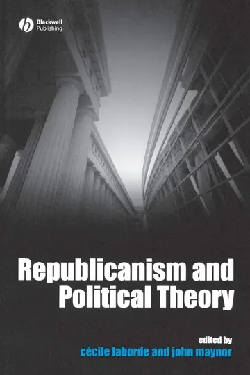 Cover of Republicanism and Political Theory