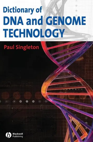 Cover of Dictionary of DNA and Genome Technology