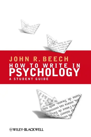 Cover of How to Write in Psychology