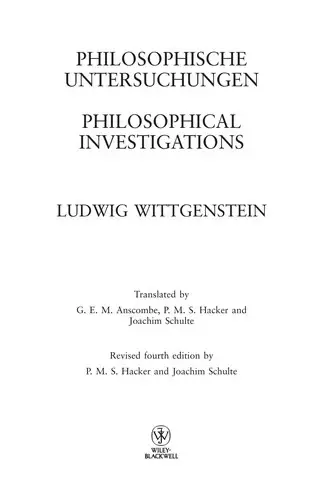 Cover of Philosophical Investigations