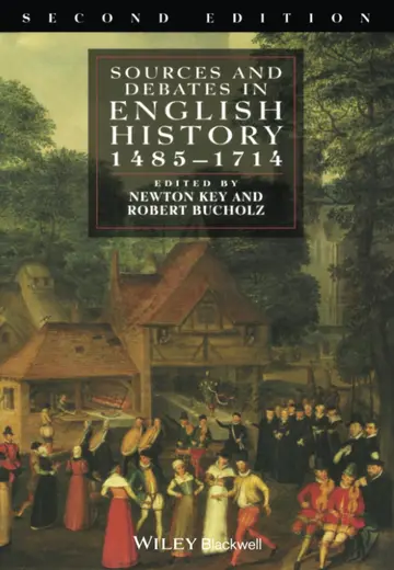 Cover of Sources and Debates in English History, 1485 - 1714