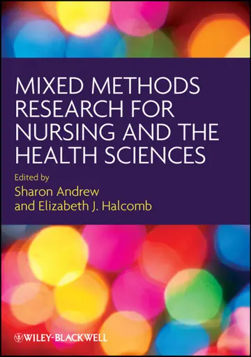 Cover of Mixed Methods Research for Nursing and the Health Sciences