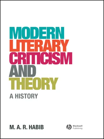 Cover of Modern Literary Criticism and Theory