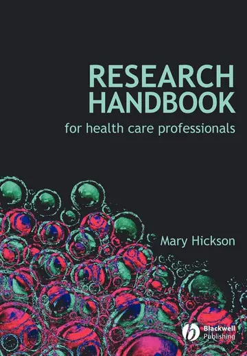 Cover of Research Handbook for Health Care Professionals
