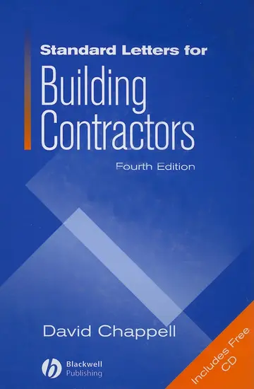 Cover of Standard Letters for Building Contractors
