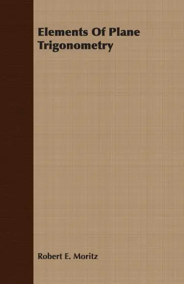 Cover of Elements of Plane Trigonometry