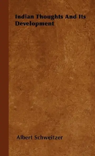 Cover of Indian Thoughts and Its Development