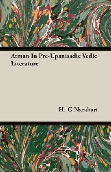 Cover of Atman In Pre-Upanisadic Vedic Literature