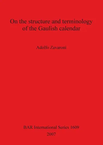 Cover of On the Structure and Terminology of the Gaulish Calendar