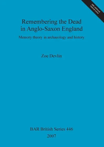 Cover of Remembering the Dead in Anglo-Saxon England