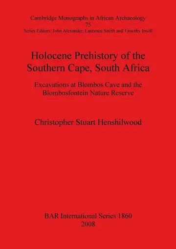 Cover of Holocene Prehistory of the Southern Cape South Africa