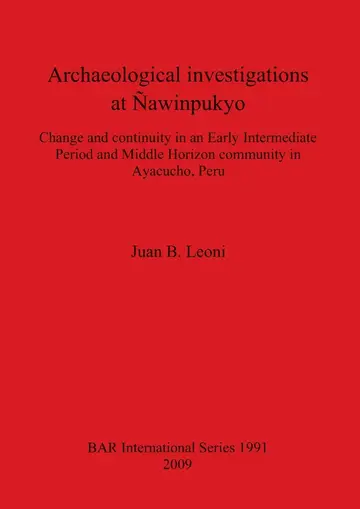 Cover of Archaeological investigations at Nawinpukyo