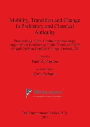 Cover of Mobility Transition and Change in Prehistory and Classical Antiquity