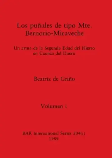 Cover of Los puñales de tipo Mte. Bernorio-Miraveche, Volumen i