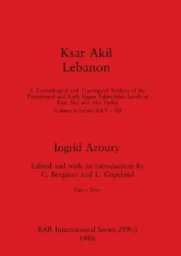 Cover of Ksar Akil Lebanon, Part i