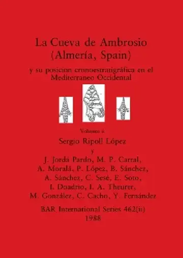 Cover of La Cueva de Ambrosio (Almería, Spain), Volumen ii