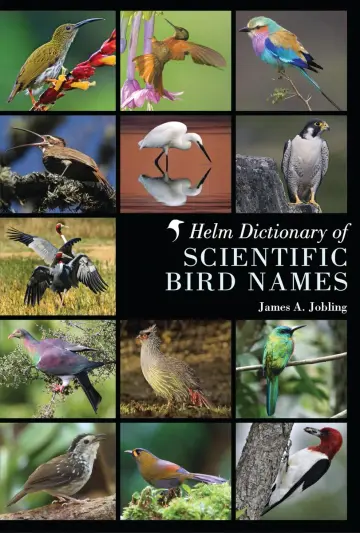 Cover of Helm Dictionary of Scientific Bird Names