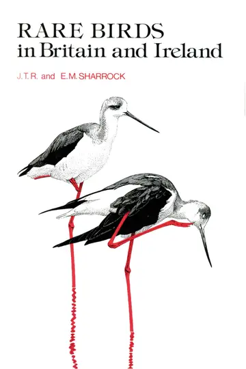 Cover of Rare Birds in Britain and Ireland