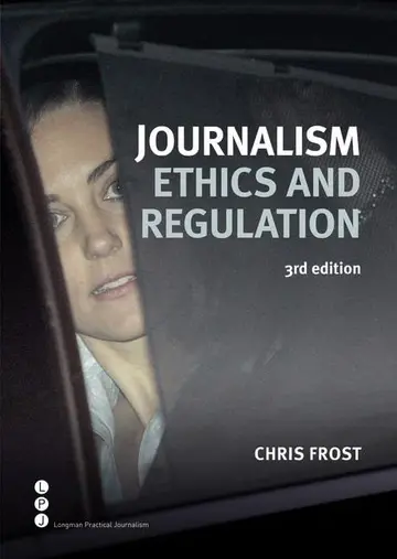 Cover of Journalism Ethics and Regulation