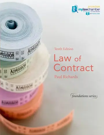Cover of Law of Contract