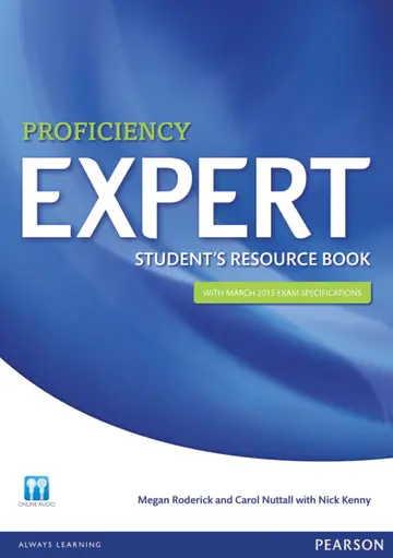 Cover of Expert Proficiency Student's Resource Book with Key