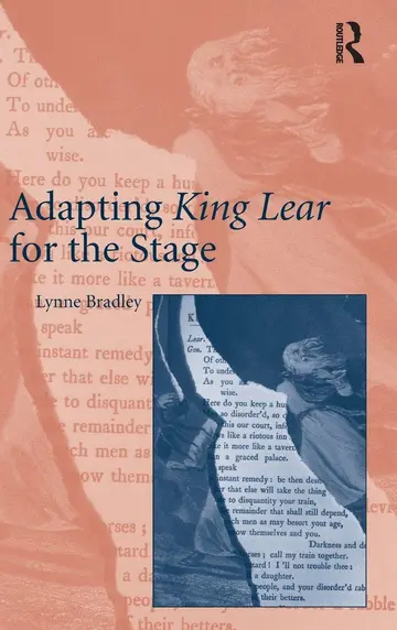 Cover of Adapting King Lear for the Stage