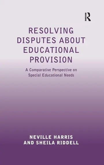 Cover of Resolving Disputes About Educational Provision