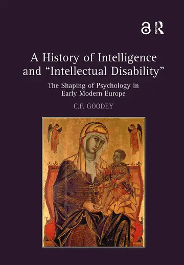 Cover of A History of Intelligence and 'Intellectual Disability'