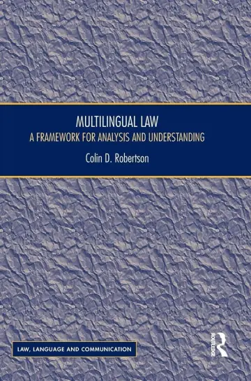 Cover of Multilingual Law