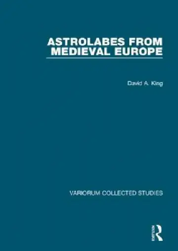 Cover of Astrolabes from Medieval Europe