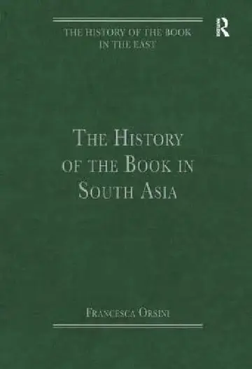 Cover of The History of the Book in South Asia