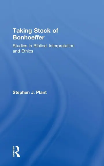 Cover of Taking Stock of Bonhoeffer